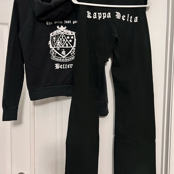 LAST CALL! MAKE OFFER!
Black Kappa Delta Hoodie and Pants Set - Picture 2 of 6